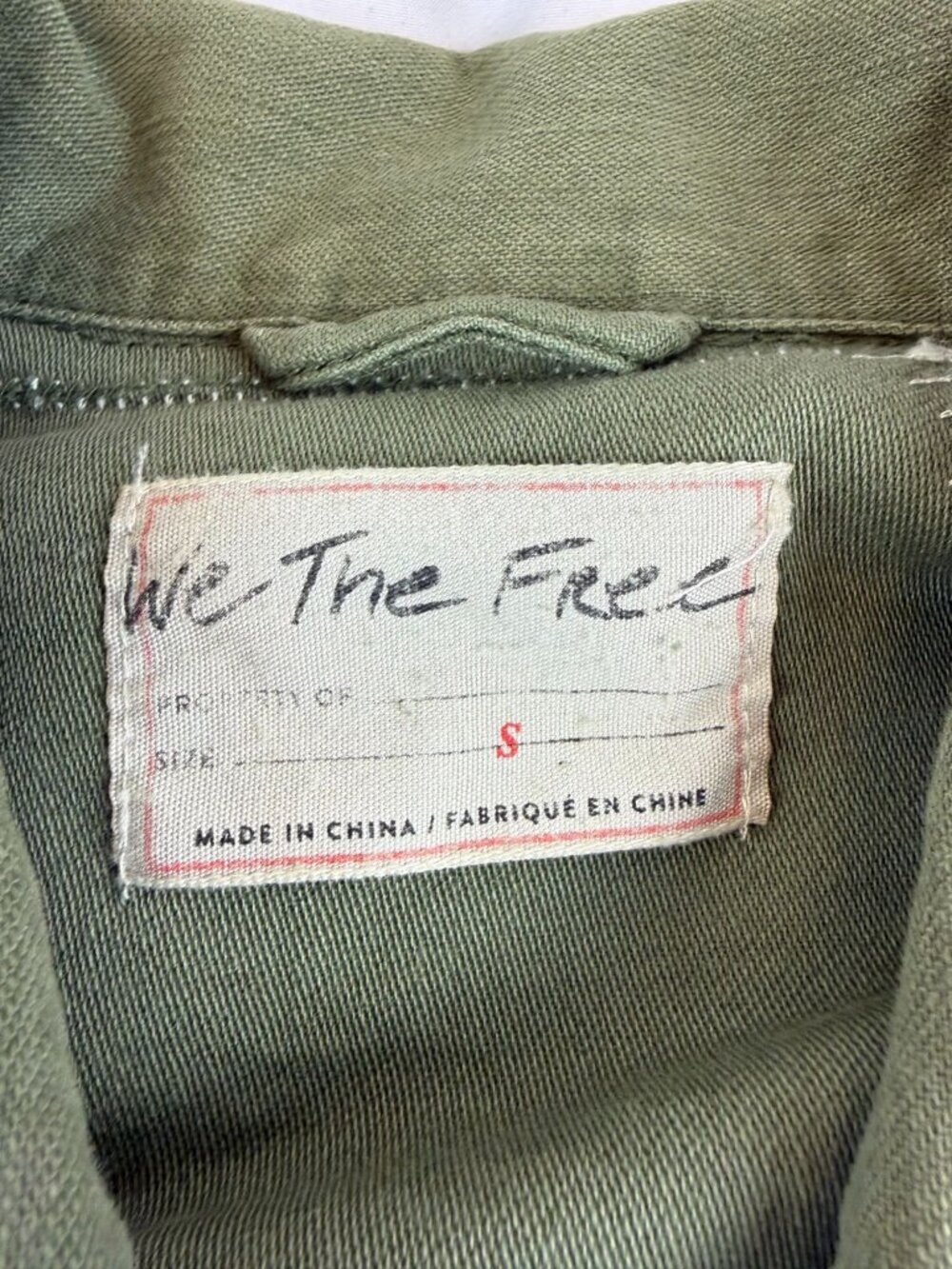 We The Free - Free People Spruce Military Shirt Jacket - Moss - Size Small - Picture 6 of 10
